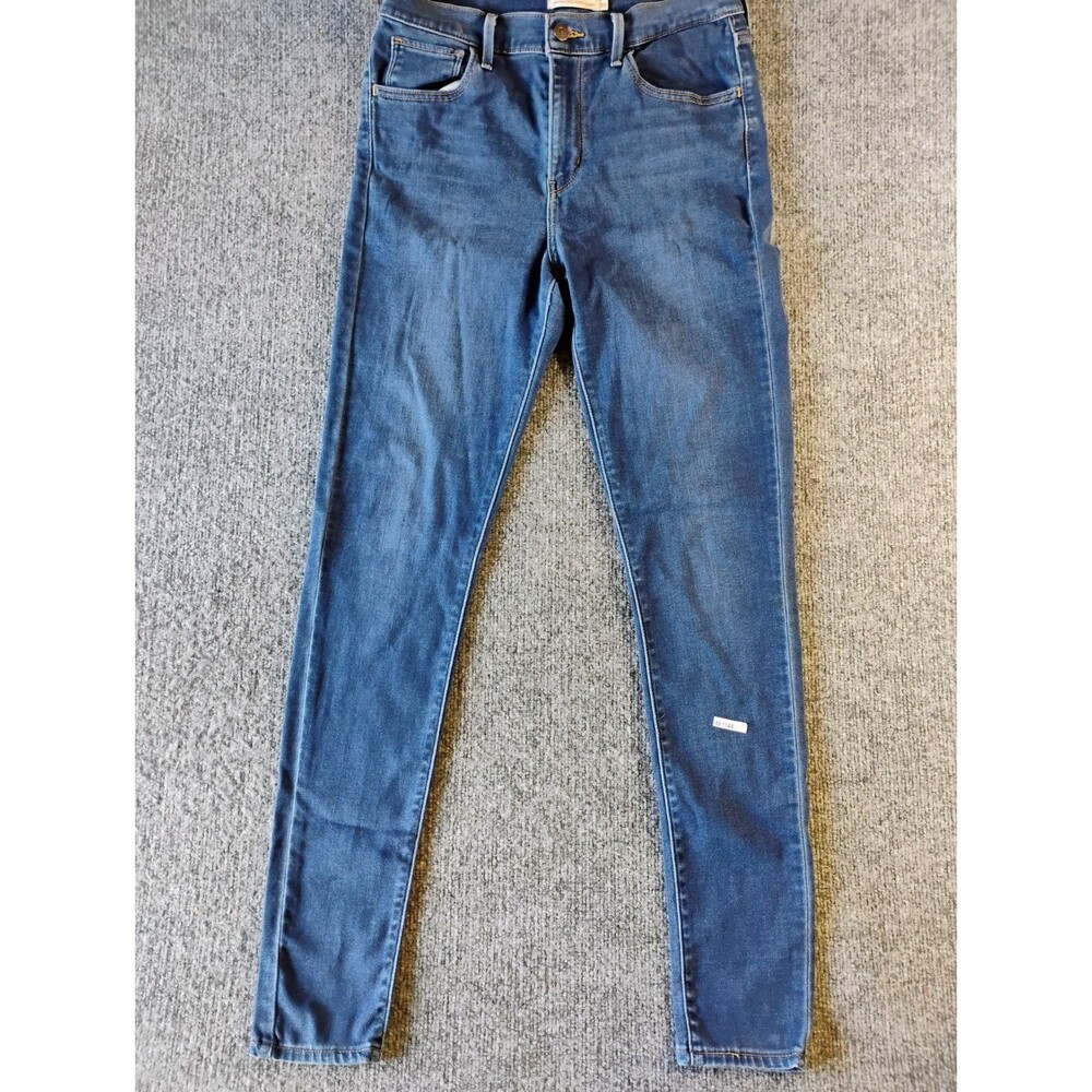 Levi's 720 High Rise Super Skinny Jeans Womens Size 30 Blue Stretch Denim
